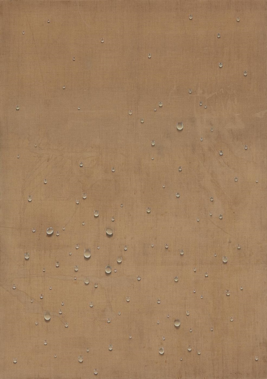 ▲ 물방울, 마포에 유채, 185x130cm, 1972.